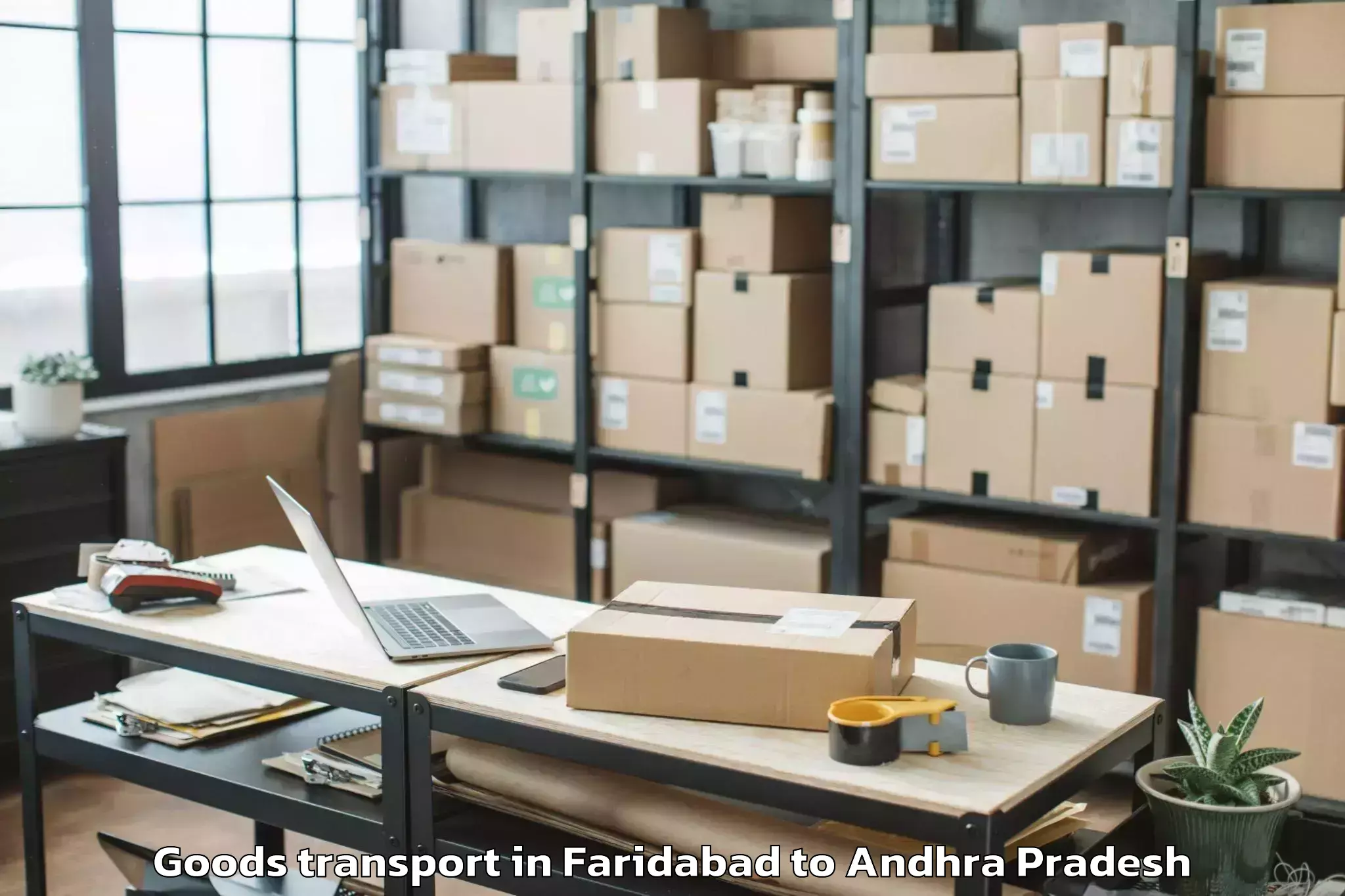 Affordable Faridabad to Bapatla Goods Transport